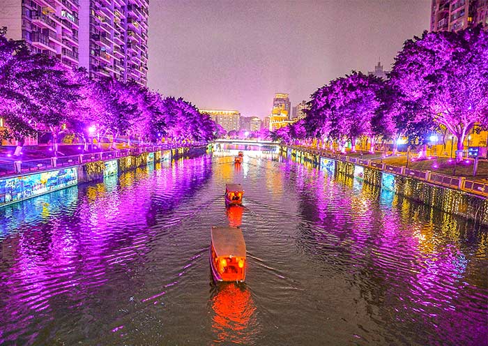 Jinjiang River Night Cruise in Chengdu