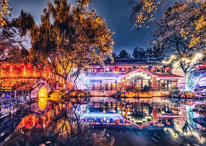 Famous pedestrian street in Chengdu