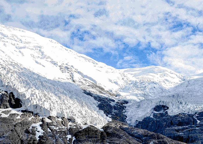 Karora Glacier in Tibet