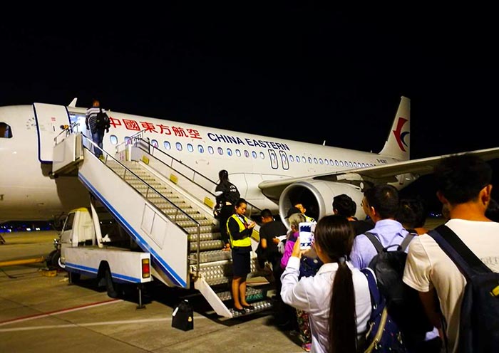Boarding Line at Kunming Airport