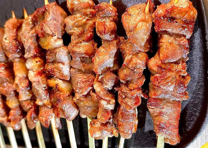 Lamb skewers are Beijing's most famous street food