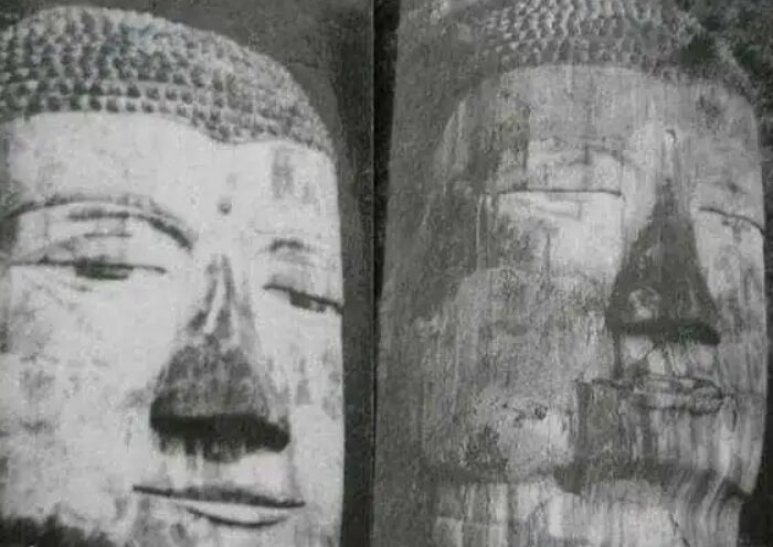 View Leshan Giant Buddha with Eye Closed