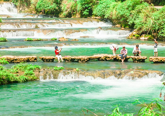 68-Level Waterfall in Libo Xiaoqikong Scenic Area