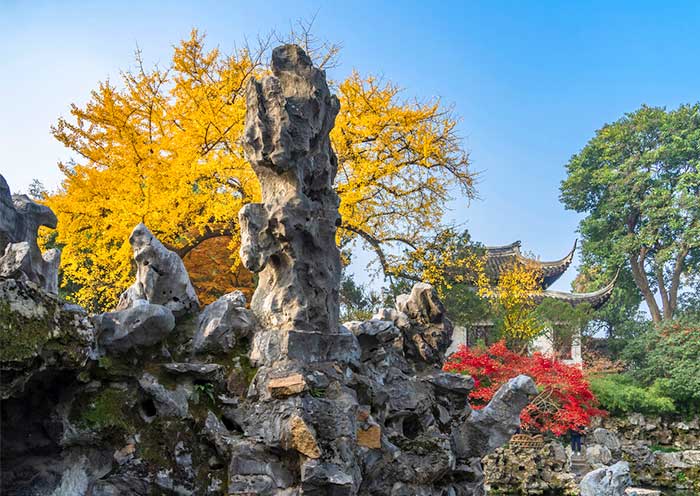 Intricate rockeries of Lion Grove Garden