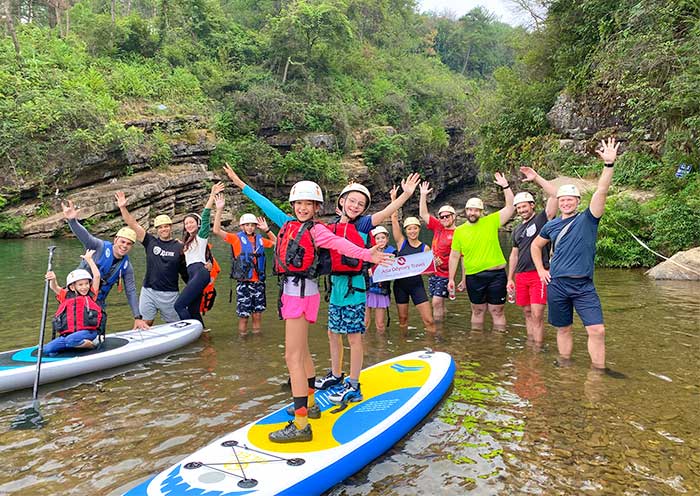 Our Customers Experience SUP in Longhuxia Canyon