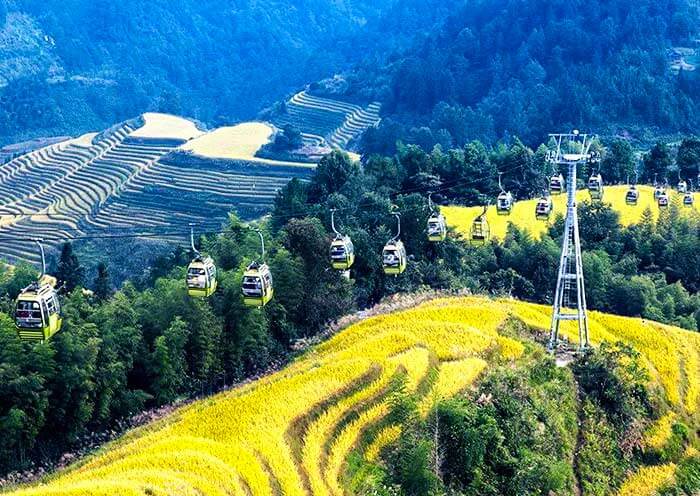 Longji Rice Terrace - Dazhai Cable Car