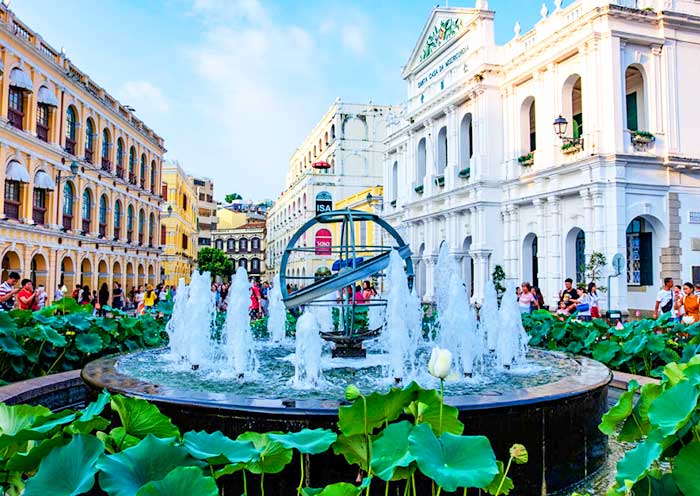 Portuguese-style buildings of Senado Square