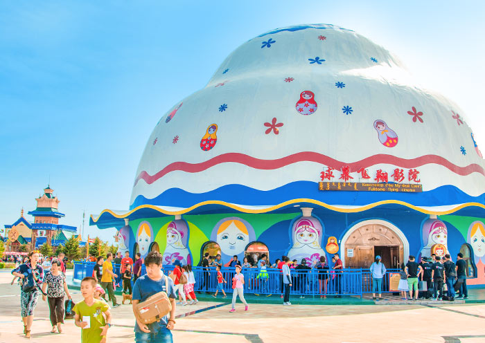 Russian Matryoshka Doll Square