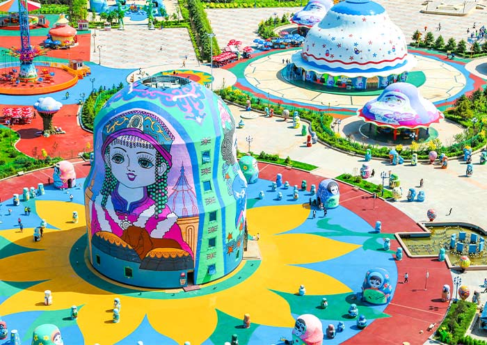 Russian Matryoshka Doll Square