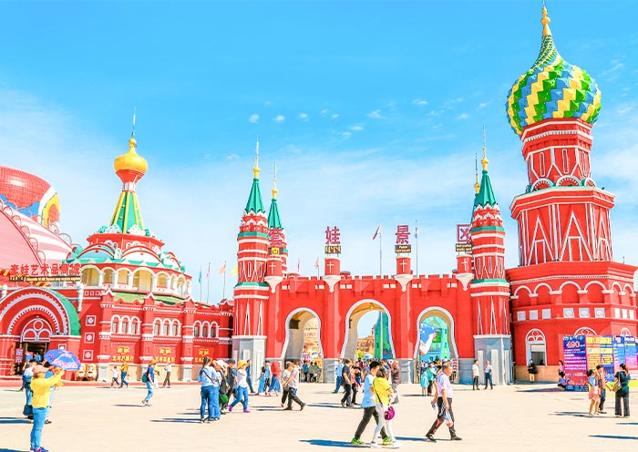 Russian Matryoshka Doll Square