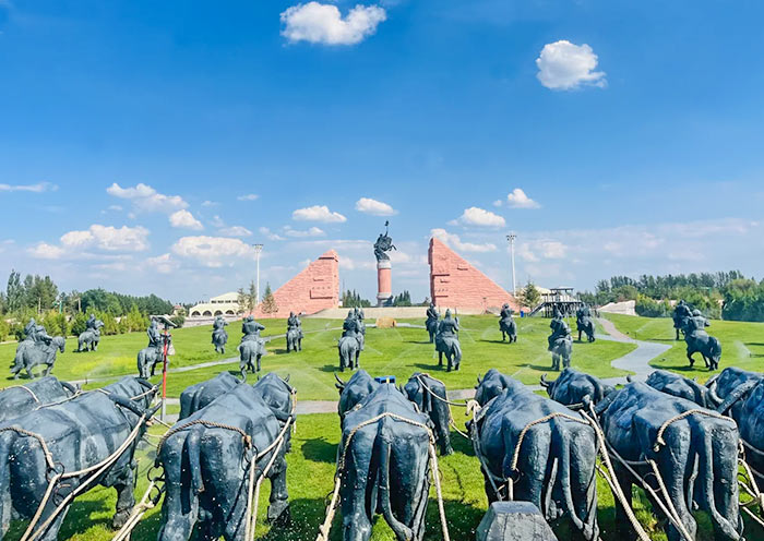 Genghis Khan Statue and his Iron Cavalry