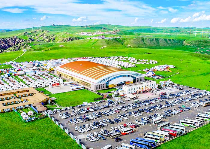 Parking lot & theater, Yellow Flower Valley