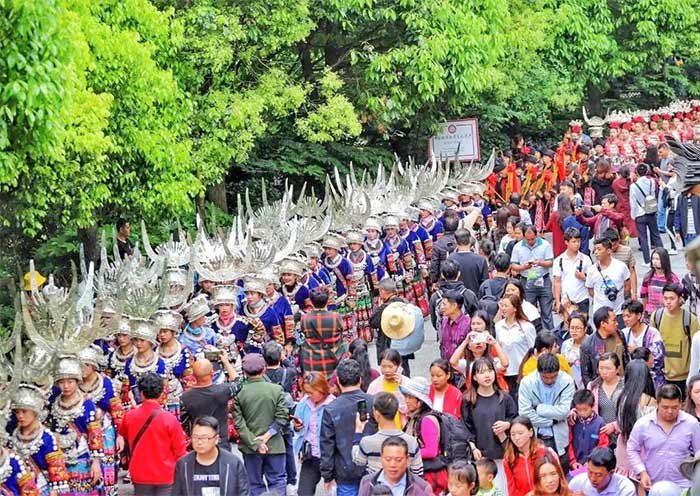 Locals are celebrating the Miao New Year