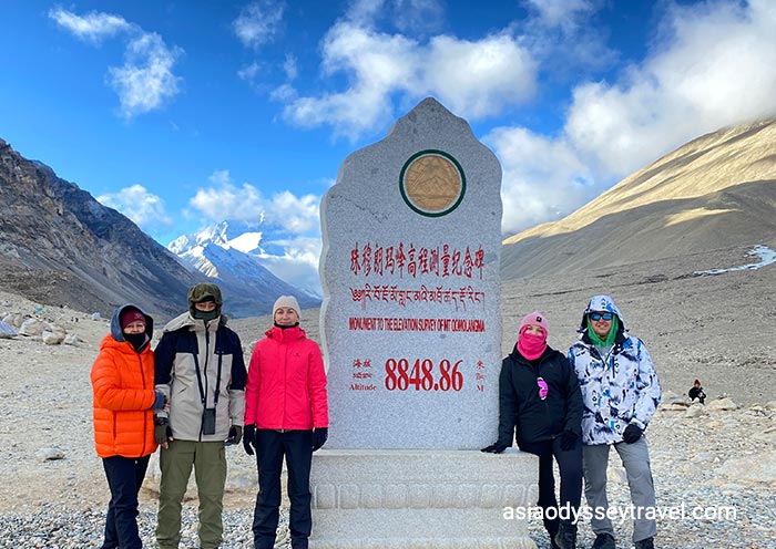 Mount Everest in Tibet