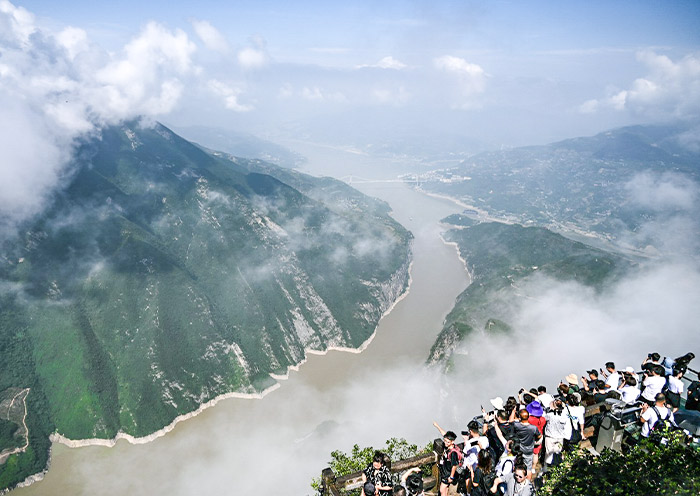 Observation Deck on Peak of the Three Gorge
