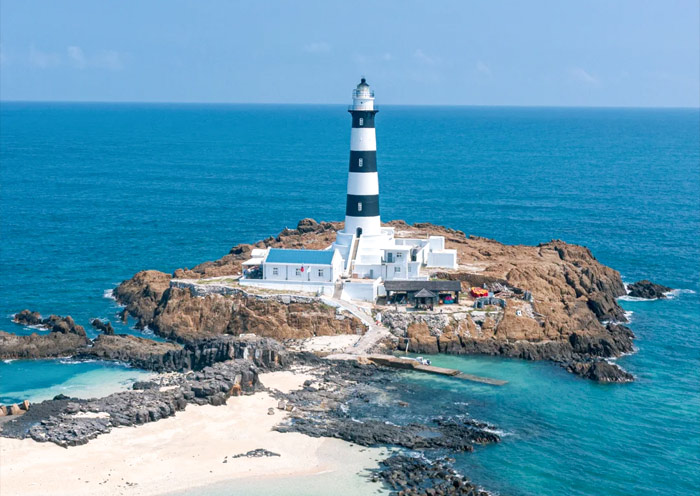 Mudouyu Lighthouse in Penghu Island,Taiwan