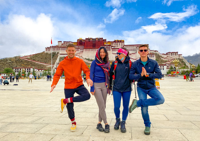 Our Dear Guests Visited Potala Palace in Lhasa in September Lhasa Potala Palace