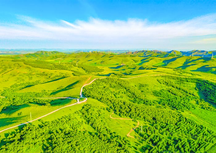 Paranoma View from Qiansongba Natioanl Forest Park