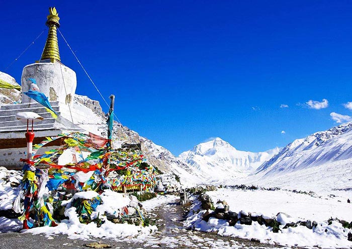 Rongbuk Monastery in Tibet