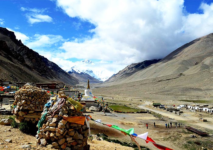 Rongbuk Monastery in Tibet