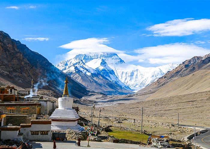 Rongbuk Monastery in Tibet