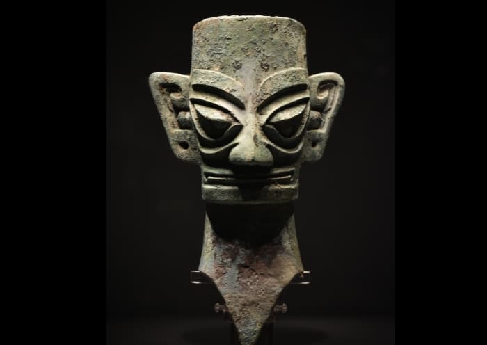 Sanxingdui Bronze Head