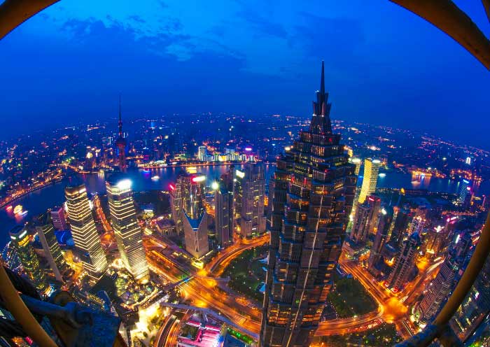 The Night View of Shanghai Tower