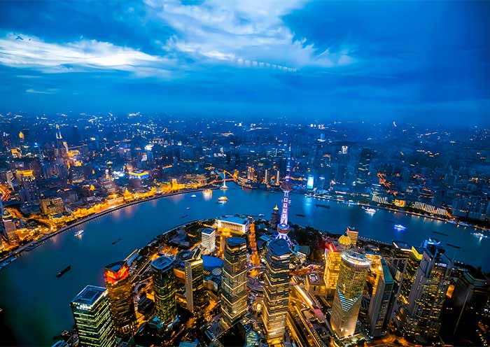 The Night View Along Huangpu River