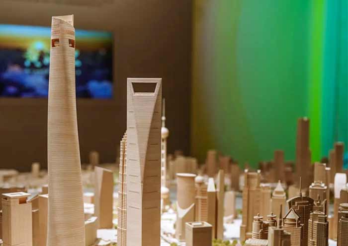 The intricate and detailed models in the Shanghai Urban Planning Exhibition Center