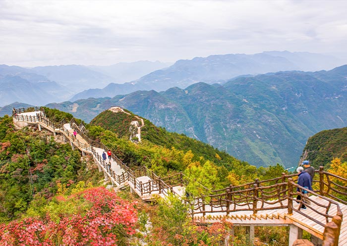 Shennv Sky Road in Wushan