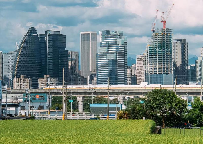 Taichung City in Central Taiwan