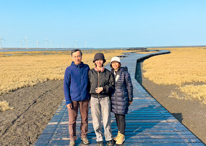Taichung Gaomei Wetland in the late evening