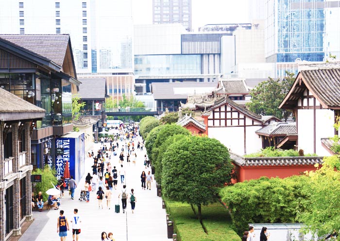 Taikoo Li (Chengdu), located in the heart of Chengdu