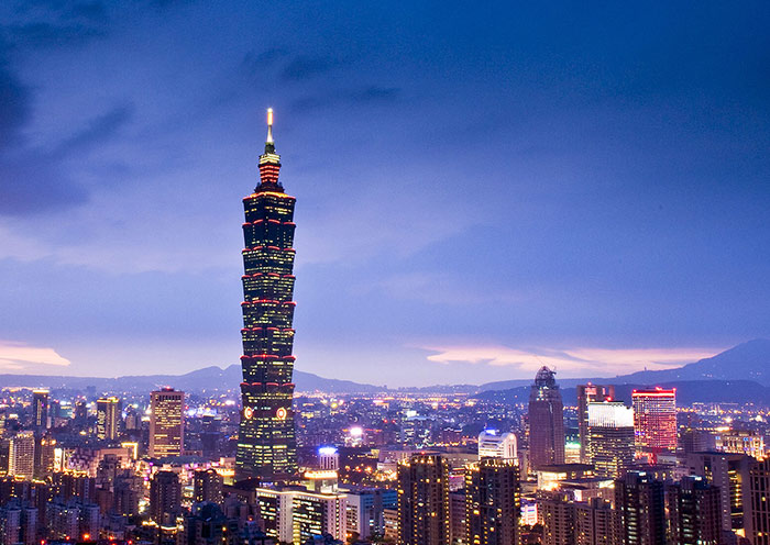 Night View of Taipei 101, Taiwan