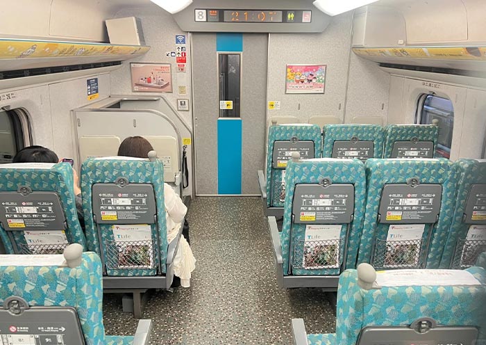 Taiwan High Speed Rail Train Standard Car