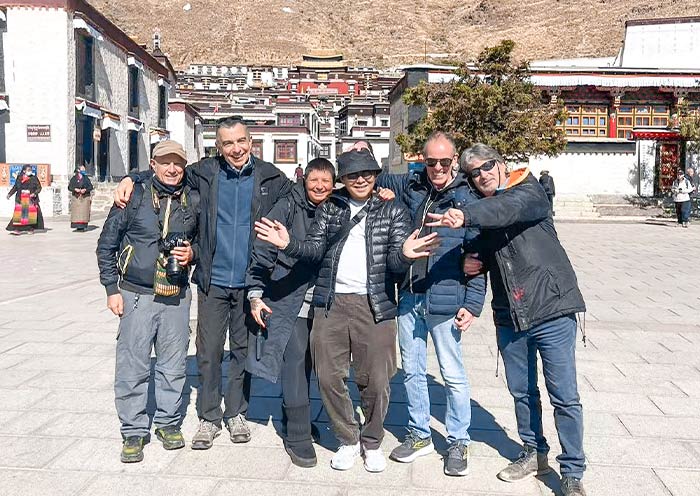 Our Guests at Tashilhunpo Monastery