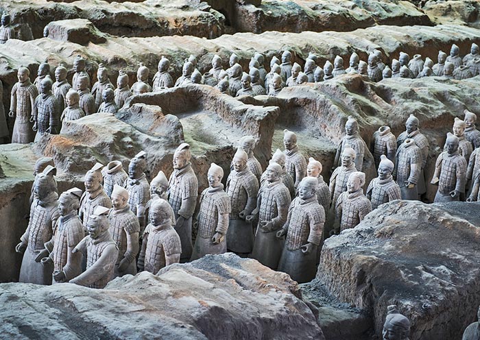 Terracotta Warriors and Horses in Xian
