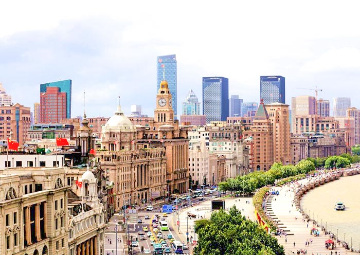 the Bund in Shanghai