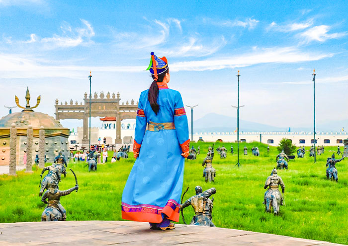 Try Mongolian Robes at The Grand Khan Palace