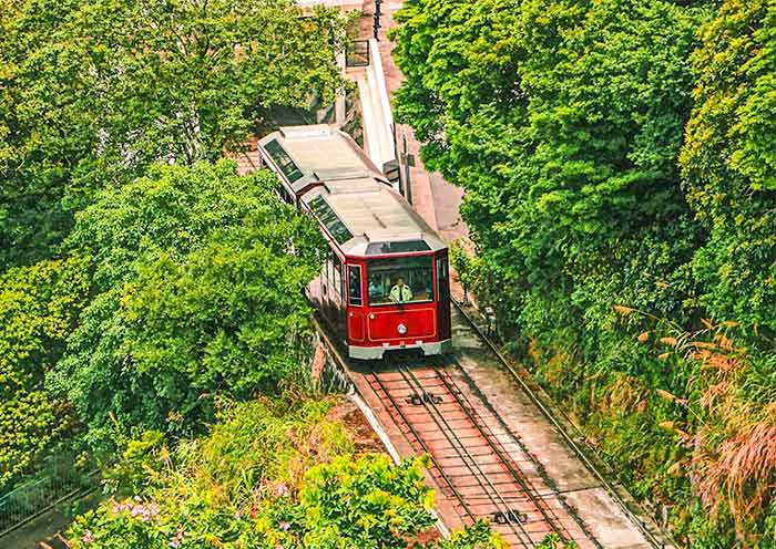 The Peak Tram Experience in Hong Kong