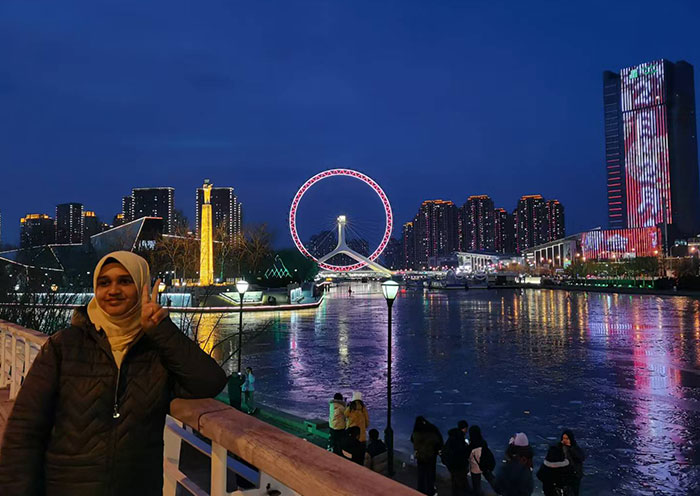 Iconic modern landmark of Tianjin - Tianjin Eye