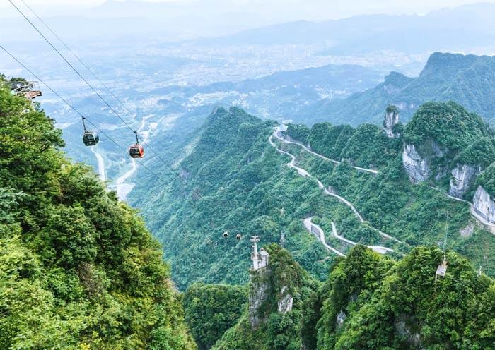 World's Longest Tianmen Mountain Cable Car, Zhangjiajie