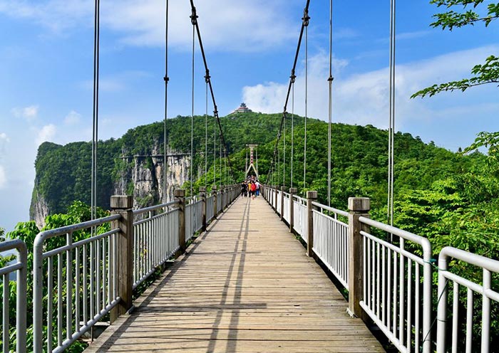 Tianmen Mountain Suspension Bridge in Zhangjiajie
