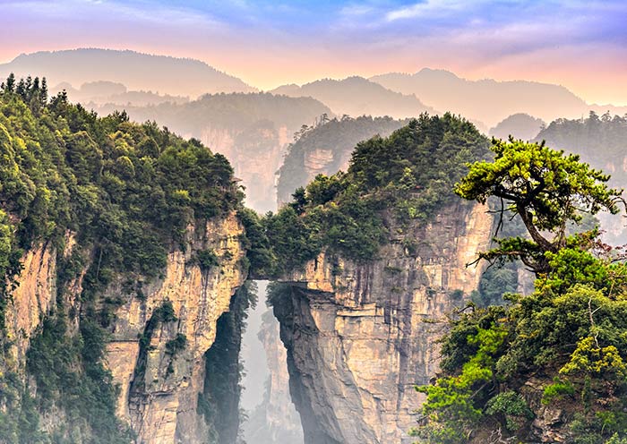 The Stone Bridge in Zhangjiajie National Forest Park