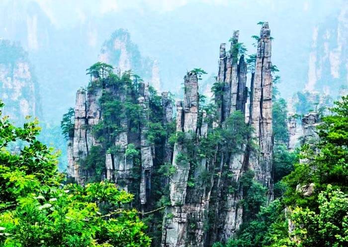 Tianzi Mountain Yubi Mountain in Summer, Zhangjiajie