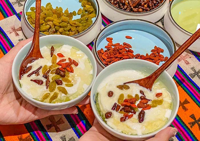 Try the Tibetan Yoghurt, Shoton Festival