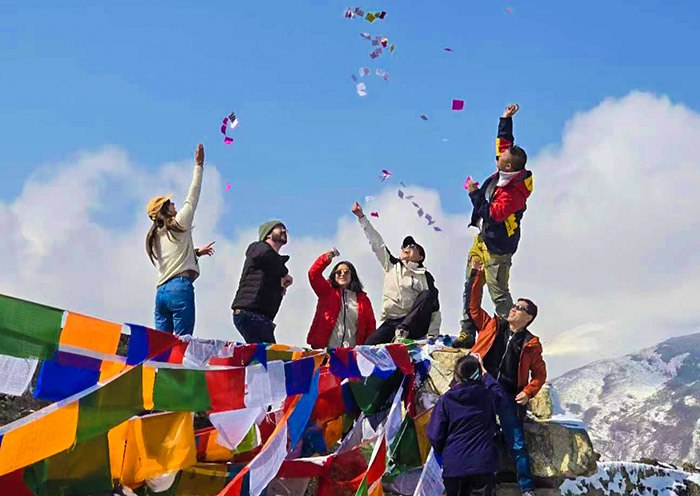 Windhorse flags for Tibetan New Year Festival
