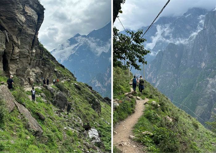 Tiger Leaping Gorge Hike over the cliffs