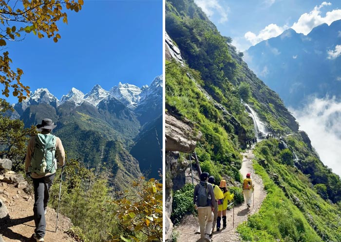 Tiger Leaping Gorge Hike over the cliffs