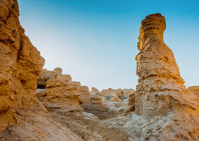 The ruins of Jiaohe Ancient City